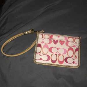 Small coach ID wristlet